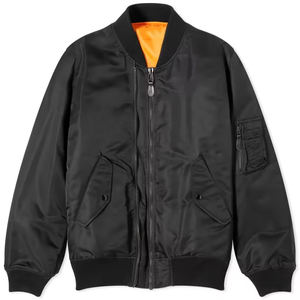 Chaqueta Bomber de Lana con Bordado de Logotipo, Diseño Cortavientos para Actividades al Aire Libre y Chaqueta de Uniforme de Equipo para Hombre - Product Image 1