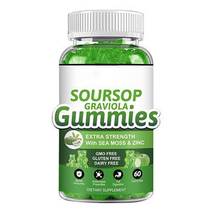 Complément alimentaire à base d'extrait de feuilles de corossol biologique, gommes à la feuille de corossol biologique pour les voies respiratoires - Product Image 1