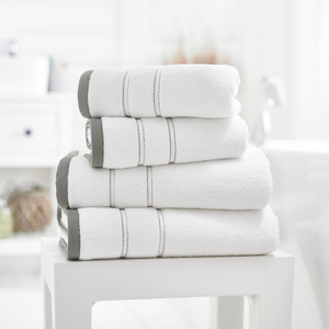 Serviette de bain de couleur unie personnalisable 35 RTS en bambou durable et coton turc tissé pour le visage de la salle de sport, la cuisine et les voyages - Product Image 4