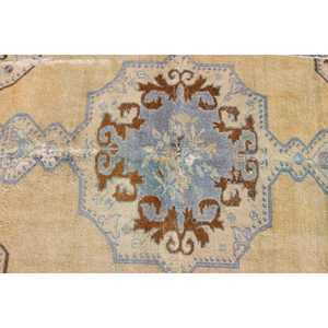 Tapis vintage Accent de 2,7 x 6,4 pieds, tapis marocain turc brun - Product Image 5