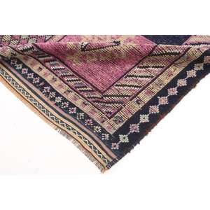 พรมวินเทจตุรกีขนาด 3.3x8.8 ฟุต, พรมปูพื้น, พรมขนสัตว์สีชมพู - Product Image 5