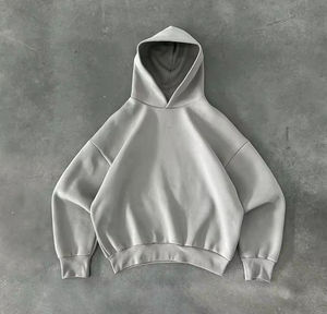 Sudadera con capucha atlética de alta calidad para hombre, ropa de calle con logotipo personalizado al por mayor, sudaderas con capucha con hombros caídos y talla grande - Product Image 6