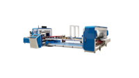 Plieuse-colleuse-aspergeuse automatique de boîtes en carton ondulé CHENGTENG |   Machine à fabriquer des boîtes en carton