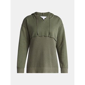 Sweat-shirts à capuche tendance pour femmes, coupe ample, en molleton, pour l'hiver, chaud, logo personnalisé, vente en gros d'usine - Product Image 1