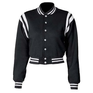 Nueva moda mujer Crop Top Lettermen chaquetas de alta calidad para mujer Crop Top Lettermen mujeres Crop Varsity Jacket - Product Image 6