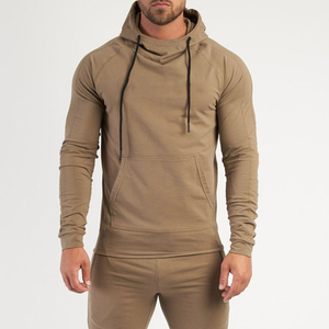 Ensemble de vêtements de sport décontractés pour hommes, sweat-shirt et pantalon de survêtement en coton pour la salle de sport, la remise en forme, l'automne, l'hiver, jogging, survêtement, grande taille - Product Image 3