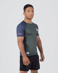 T-shirt de compression à manches courtes personnalisé pour hommes BJJ MMA imprimé par sublimation pour les entraînements - Product Image 2