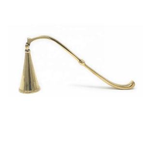 Abatidor de velas de vidrio y latón único con mango largo para fiestas de boda en casa y accesorio de seguridad para decoración del hogar - Product Image 6