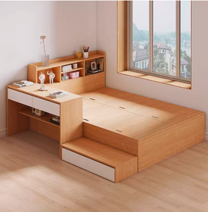 El juego de muebles de dormitorio para niños incluye una mesa de estudio de almacenamiento con cajón de cama otomana individual - Product Image 3
