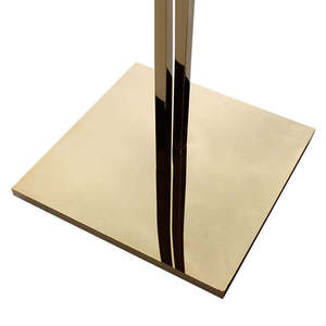 Bán buôn 2 cách kim loại vàng quần áo <span class=keywords><strong>Showcase</strong></span> Giá đứng thép không gỉ quần áo may mặc kệ trưng bày cho cửa hàng - Product Image 6