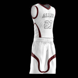 Uniforme de terrain de basket-ball, maillot à séchage rapide, short respirant, vente en gros - Product Image 3