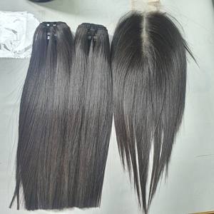 Perruques pour femmes en dentelle HD GUGU HAIR en gros, fermeture en dentelle, double trame, cheveux vierges Remy vietnamiens, dentelle frontale de haute qualité, lisses - Product Image 1