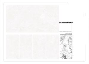 ROYALISH BIANCO Carreaux en céramique solide antidérapants en porcelaine 600x1200mm Design européen moderne avec finition mate Utilisation en intérieur - Product Image 2