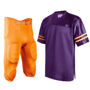 Uniforme de football américain professionnel, short en tissu polyester et élasthanne durable, coupe confortable pour les entraînements et les matchs, personnalisable - Product Image 1