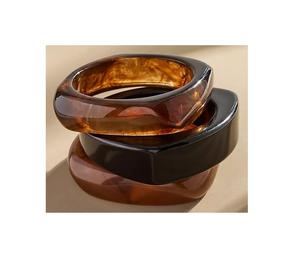 Luxury Handmade Waterproof Resin Bangle Bezel Set Unique Shape <b>Real</b> <b>Flower</b> Petals Elegant Transparent Unisex Jewelry Custom - Product Image 3