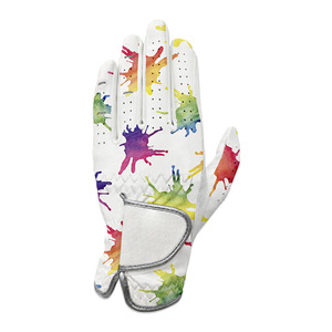 Vente en gros de gants de golf en cuir synthétique PU pour hommes et femmes, maille respirante, prise en main durable par tout temps, OEM, logo personnalisé, directement à l'usine - Product Image 2