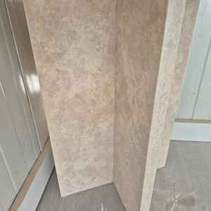 Table d'appoint moderne en travertin Table d'appoint élégante en pierre naturelle Table d'appoint élégante pour salon chambre bureau ou contemporain - Product Image 6