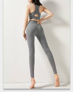 2 Piece Yoga <b>Set</b> for Ladies Customized High Quality Light <b>Weight</b> <b>Womens</b> Workout Leggings Active Wear - Product Image 2