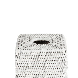 Boîte à mouchoirs blanche boîte à mouchoirs en rotin carré tissé à la main porte-mouchoirs en osier vaisselle de fête décor de Table en gros du Vietnam - Product Image 3