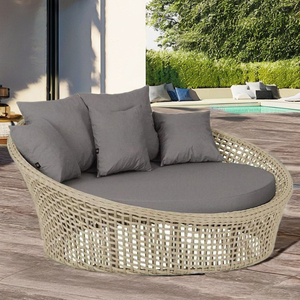Belle chaise longue en rotin portable durable confortable pour jardin extérieur salon salle à manger plage parc hôtels villa - Product Image 4