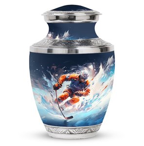 Urnas de hockey sobre hielo para cenizas humanas, cremación para cenizas de adultos, urnas conmemorativas personalizadas para funerales, deportes - Product Image 5