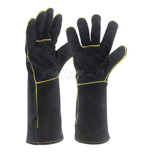 Gants de soudage en cuir de haute qualité, best-sellers, design personnalisé, en cuir de vache, doublés de polaire, pouce complet, respirants - Product Image 1