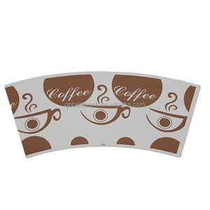 Logo personalizzato biodegradabile PLA PE acquosa carta da stampa patinata tazza di carta a parete singola ventaglio materia prima imballaggio e carta - Product Image 1