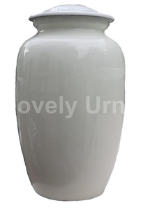 Urnas de cremación de hojas de flores de aluminio para cenizas humanas - Product Image 2