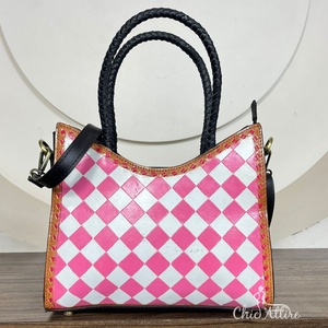 Sac à main en cuir de luxe de grande capacité de haute qualité conçu par un designer pour femmes Sac à main élégant à carreaux pour tous les jours - Product Image 1