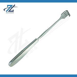 Rétracteur 203 mm de long, aigu, à 1 pointe, en acier inoxydable chirurgical, ensemble d'instruments manuels, fabricant au Pakistan - Product Image 2