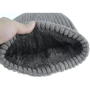 Gorro de lana de primera calidad para invierno, gorro de punto acanalado a la moda para exteriores con opciones de bordado personalizadas - Product Image 3