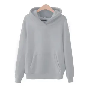 OEM venta al por mayor de algodón de cuello redondo sudadera bordada pulóver con liso teñido de felpa en blanco Jogger personalizado de color blanco - Product Image 5