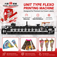Machine d'impression flexographique entièrement servo-assistée pour étiquettes d'emballage de crème glacée, étiquettes alimentaires
