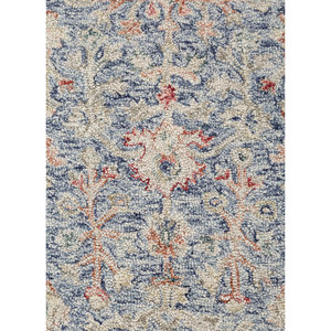 Kasbah Blue Hand Tufted Wool <b>Rugs</b> 9x12 Rectangle Medallion Pattern for Home Entryway Living Room or Hallway-Jaipur <b>Rugs</b> <b>UK</b> - Product Image 3