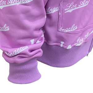 Sweat-shirt à capuche unisexe en polyester et coton personnalisé avec impression numérique intégrale, veste zippée décontractée streetwear - Product Image 5