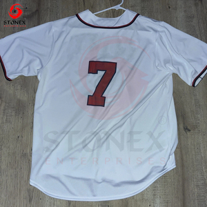 2025 Maillot de baseball pour hommes Custom Wear cousu avec des logos Maillot de baseball - Product Image 4