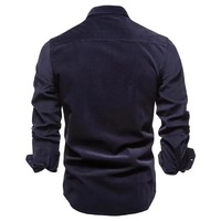 Kemeja Pria Premium Lengan Panjang 100% Katun Satin Anti-Kerut Kancing Depan Kasual Bisnis