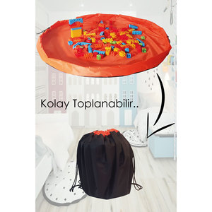 Borsa giocattolo impermeabile in tessuto doppio strato per Lego parco giochi in poliestere - Product Image 1