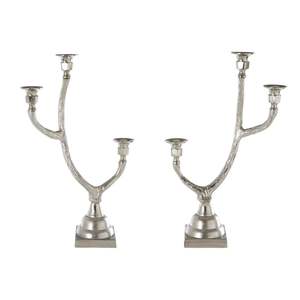 Tall decorative metal <b>candelabra</b> with removable candle cups for banquet hall reception party event lighting setup - Product Image 4