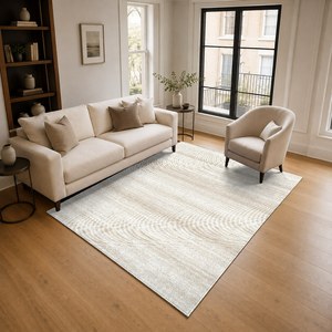 Alfombra de Chenilla Lavable a Máquina, Antideslizante, con Estampado Digital Anatolino Tradicional, Multicolor Neutro, Modelo LXDP-0007 de RUGS DEPOT, Venta al Por Mayor - Product Image 2