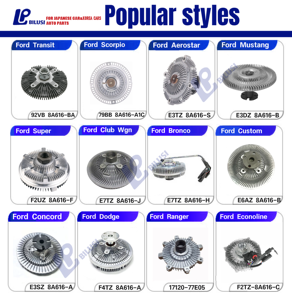 Bilusi motorventilator koppeling aandrijving vloeistofkoppeling ventilator koppeling voor Suzuki Toyota Honda Nissan Hyundai Kia Mitsubishi Mazda - Product Image 2