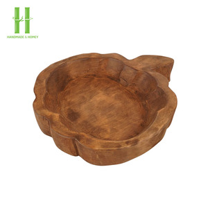 Vente chaude : Bols à pâte en bois en gros - Bols à pâte en bois rustique brun style ferme, bol à pâte en bois pour bougie, fabriqué au Vietnam - Product Image 4
