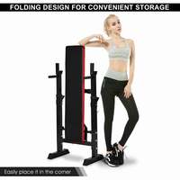 Meilleures ventes OEM Banc plat de musculation pliable et réglable avec rack de puissance pour salle de sport