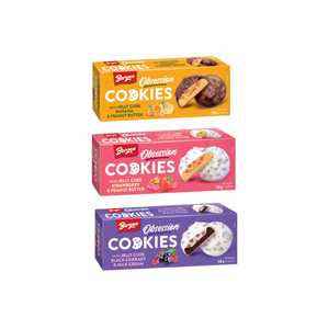 Venta al por mayor de galletas Bergen Jelly Cube con sabor a grosella negra y crema de leche, 18x128g, 96 cajas por paleta, para distribuidores a gran escala. - Product Image 2