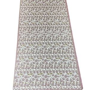 Hecho a mano de 6 plazas Rectangular Rosa gris mantel sábana Jaipur algodón bloque estampado Floral Lotus borde Floral cubierta de mesa - Product Image 3