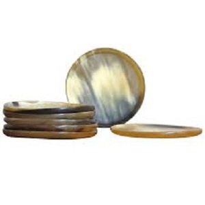 Posavasos de bebida de cuerno de búfalo Natural de alta calidad, posavasos de resina de estilo Cuadrado y Redondo, absorbente de agua con aspecto único - Product Image 4