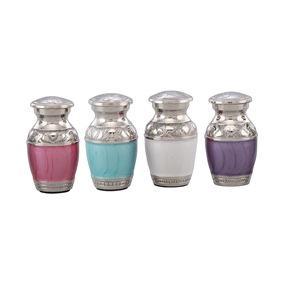 Urnas con diseño de tema de varios colores con acabado personalizado, urnas con diseño de cremaciones de Metal sólido disponibles - Product Image 2