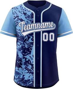 Maillot de baseball personnalisé pour hommes, taille américaine, vierge, avec impression par sublimation thermique, en maille respirante - Product Image 1