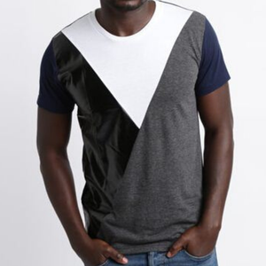 Camiseta de Hombre 100% Algodón, Cuello Redondo, Estilo Hip Hop, Color Sólido, con Logotipo Personalizado Estampado - Product Image 5