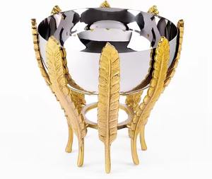 Juego de vajilla de diseño único de gran venta, nueva gama, cuenco de soporte fundido con textura de aluminio, platos de PC complementados para restaurante en casa - Product Image 3